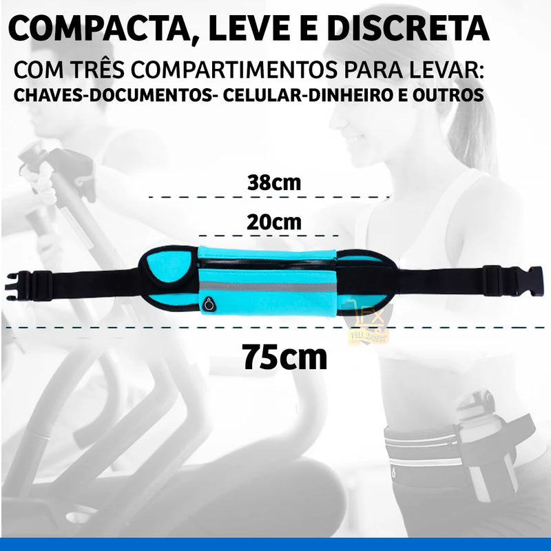 Pochete Esportiva Compacta - Preta